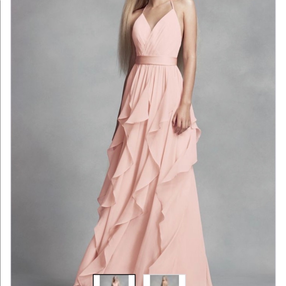 White by Vera Wang Light Pink Gown